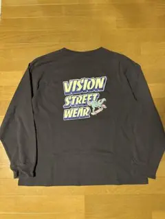 VISION STREET WEAR ロングTシャツ Lサイズ ダークグレー