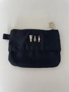 【MARY QUANT ブラックポーチ】ハンカチ・ティッシュケースサイズ