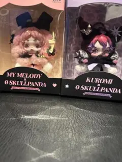 マイメロ×クロミ×スカルパンダ　 ぬいぐるみキーホルダー　2体セット