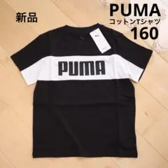 PUMA　プーマ　カラーブロックTシャツ　ブラック　半袖　160　新品　黒