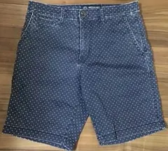 American Eagle ドット柄 ショートパンツ 紺色 ネイビー 30のサムネイル