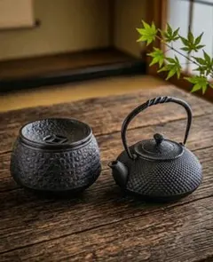 未使用品 鋳心ノ工房 増田尚紀デザイン 平つぼL 菊池保寿堂 しぼSS