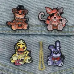 ファイブ・ナイツ・アット・フレディーズ　ピンバッジ ピンズ4種セット