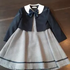 120サイズフォーマルワンピースとジャケットセット ネイビー