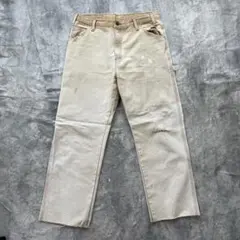 Dickies ディッキーズ ダック ワークパンツ W34 ペンキ ボロ