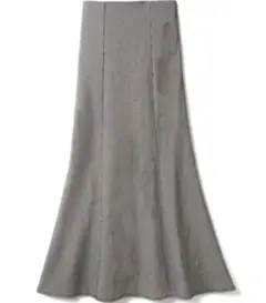 GRL　チェック柄バックレースアップハイウエストマーメイドスカート　S