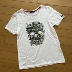 LOVELESS ラブレス スカル フラワー 半袖Tシャツ ホワイト 36のサムネイル