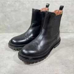 ZARA ザラ ウイングチップ サイドゴアブーツ レザー 36 23cm