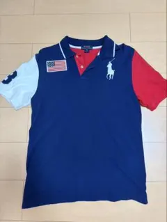 ポロラルフローレン ビッグポニー ポロシャツ レッド y2k swag 短丈