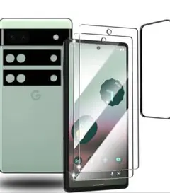google pixel 6a ガラスフィルム+ピクセル6a カメラフィルム
