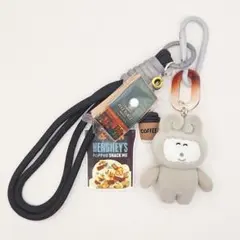 むにゅ ぽっこし クルピピ ストラップ じゃらじゃらキーホルダー じゃらキー