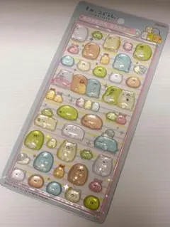 すみっコぐらし　ブルー　ボンボンドロップシール　1シート