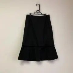 ケイタマルヤマ　黒コットンスカート　サイズ1のサムネイル