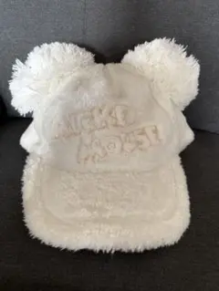ミッキーマウス フリースキャップ 耳付き