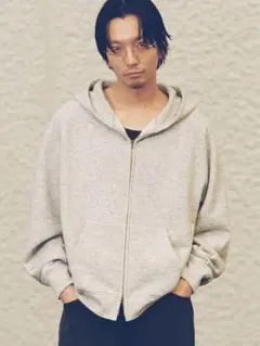 WOOL CASHMERE ZIP HOODIE LIDNM