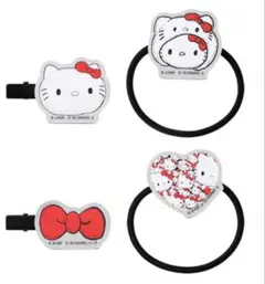 エニマイくじ 富江 ハローキティ アクリルヘアゴム アクリルヘアピン まとめ売り