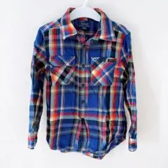 チェック柄長袖シャツ＊４Ｔ＊ラルフローレン＊POLO