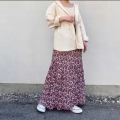 Kastane 花柄 ロングフレアスカートのサムネイル