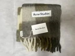 acne studios モヘア　チェック　マフラー