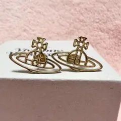美品】ゲイルピアス GAIL ゴールドリボン×シルバーオーブ - メルカリ