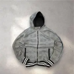 男*爵様 00s y2k グレーチェック柄 パーカー平成