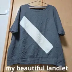 my beautiful landlet バツライン 半袖 プルオーバー 日本製のサムネイル