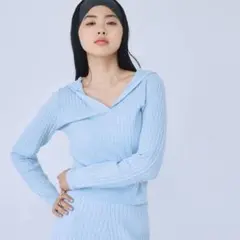 【新品未使用】searoomlynn miniケーブルスキッパーフーディーニット