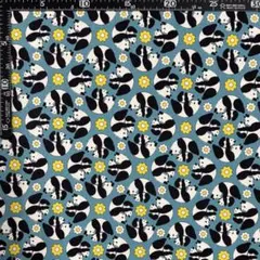 YUWA コトリエンヌ　ブルーパンダ110cm x 100cm