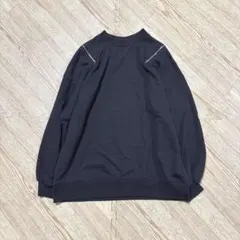 トレーナー　スウェット　トップス　チャコール　ゆったり　大きめ　肌見え　2way