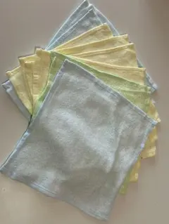 カラフルタオルハンカチ8枚セット