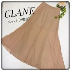 クラネ＊シアーフレアマーメイドスカート　ロング　ベージュ　上品　メッシュ　Mのサムネイル