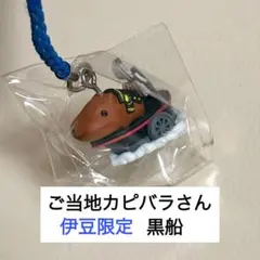 カピバラさん　ご当地　根付ストラップ　伊豆限定　黒船