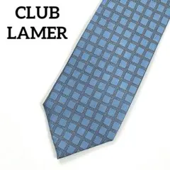✨良品✨CLUB LA MER クラブラメール　ネクタイ　スクエア　ブルー系のサムネイル