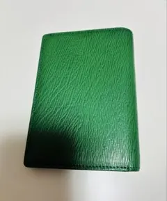 クラウゼ　グリーン レザー システム手帳カバー バインダー　ゴールド5リング