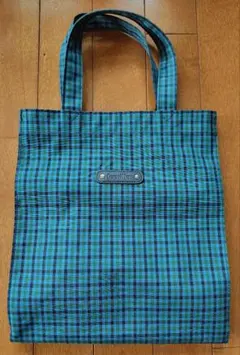 ［美品/使用済み］familiar チェック柄 トートバッグ 大きいサイズ