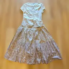 ローラアシュレイ　フラワープリントセットアップ