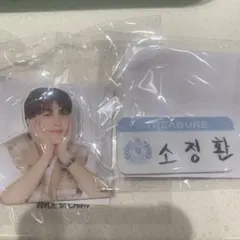 treasure ジョンファン　カプセルトイ　ハングル名札　アクリルクリップ