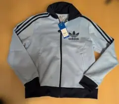 新品　サイズL　アディダス　ベッケンバウアー CLESKY ジャージ 水色