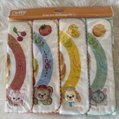 東京ディズニーシー★ダフィー アンドフレンズ　ミニタオル 4枚セット　新品未使用