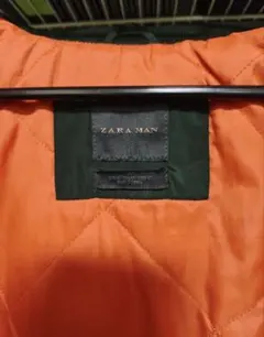 ZARA MAN MA-1 フライトジャケット グリーン/オレンジのサムネイル