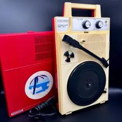 【当時物/パーツ完備】日本コロムビア ポータブルレコードプレーヤー GP-3