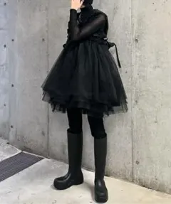HIAND Tulle Volume Tunic (白) - メルカリ