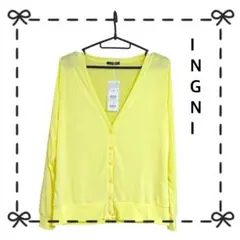 INGNI　イエローカーディガン　Mサイズ　レモンイエロー　薄手