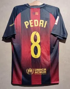 新品☆ペドリ☆バルセロナ☆赤紺М8番半袖☆スペイン代表☆バルサ☆新シーズン