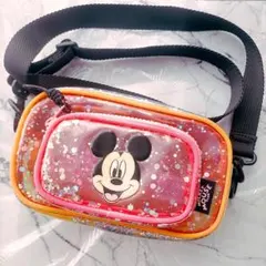 使用1度のみ ZARAミッキーマウス DISNEY ビニールクロスボディバッグ