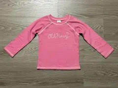 OLD NAVY 長袖カットソー ピンク ラメロゴ