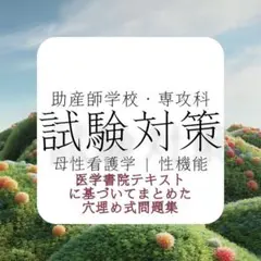 合格対策】助産師学校 母性看護学 穴埋め式問題集 医学書院対応 - メルカリ