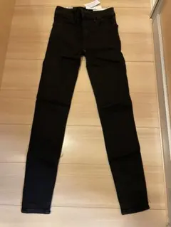 ブラック デニム スキニーパンツ