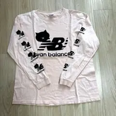 nyan balance 猫デザイン 長袖Ｔシャツ XLのサムネイル