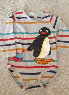 H&M　ピングー ストライプ柄ロンパース 90cm